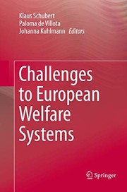 Front cover of Challenges to European Welfare Systems by Klaus Schubert