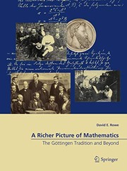 Front cover of A Richer Picture of Mathematics by David E. Rowe