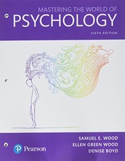 Cover of Mastering the world of psychology by Samuel E. Wood