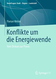Front cover of Konflikte um die Energiewende by Florian Weber