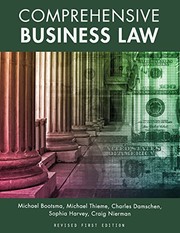 Cover of Comprehensive Business Law by Michael Bootsma
