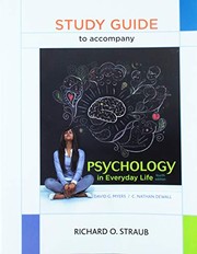 Front cover of Study Guide for Psychology in Everyday Life by David G. Myers