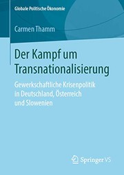 Front cover of Der Kampf um Transnationalisierung by Carmen Thamm