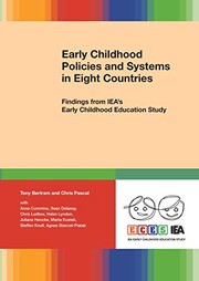 Front cover of Early Childhood Policies and Systems in Eight Countries by Tony Bertram