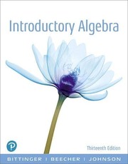 Front cover of Introductory Algebra by Marvin L. Bittinger