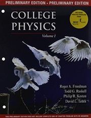 Front cover of Preliminary Version of College Physics, Volume 1 by Roger Freedman