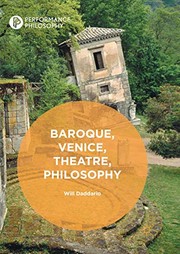 Front cover of Baroque, Venice, Theatre, Philosophy by Will Daddario