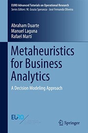Front cover of Metaheuristics for Business Analytics by Abraham Duarte