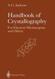 Front cover of Handbook of Crystallography by A. G. Jackson