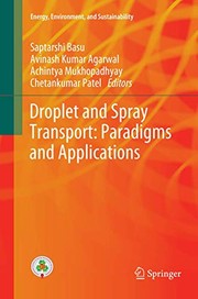Front cover of Droplet and Spray Transport by Saptarshi Basu