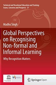 Front cover of Global Perspectives on Recognising Non-formal and Informal Learning by Madhu Singh