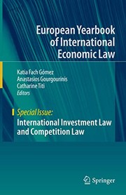 Front cover of International Investment Law and Competition Law by Katia Fach Gómez