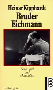 Cover of Bruder Eichmann by Heinar Kipphardt