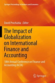 Front cover of The Impact of Globalization on International Finance and Accounting by David Procházka