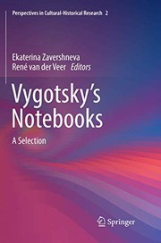 Front cover of Vygotsky’s Notebooks by Еkaterina Zavershneva