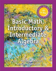 Cover of Basic Math, Introductory and Intermediate Algebra by Margaret L. Lial