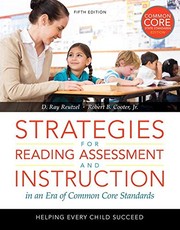 Cover of Strategies for Reading Assessment and Instruction in an Era of Common Core Standards by D. Ray Reutzel
