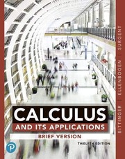 Cover of Calculus and Its Applications by Marvin L. Bittinger
