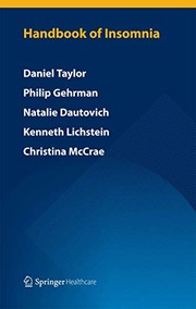Front cover of Handbook of Insomnia by Daniel J. Taylor