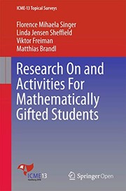 Front cover of Research On and Activities For Mathematically Gifted Students by Florence Mihaela Singer