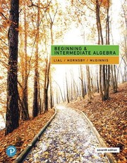 Front cover of Beginning and Intermediate Algebra by Margaret L. Lial