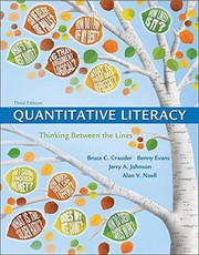 Cover of Quantitative literacy by Bruce Crauder