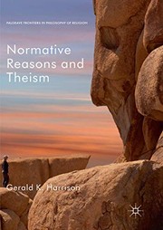 Front cover of Normative Reasons and Theism by Gerald K. Harrison