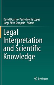 Front cover of Legal Interpretation and Scientific Knowledge by David Duarte