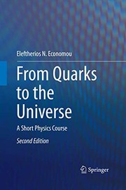 Cover of From Quarks to the Universe by Eleftherios N. Economou