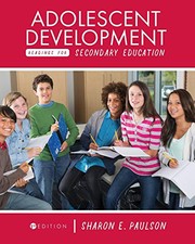 Cover of Adolescent Development Readings for Secondary Education by Sharon E. Paulson