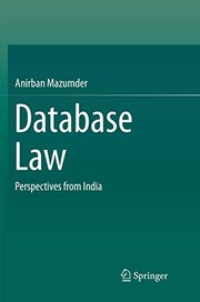 Cover of Database Law by Anirban Mazumder
