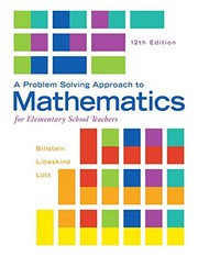 Cover of A problem solving approach to mathematics for elementary school teachers by Rick Billstein
