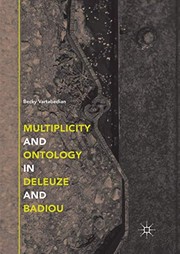 Front cover of Multiplicity and Ontology in Deleuze and Badiou by Becky Vartabedian