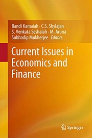 Front cover of Current Issues in Economics and Finance by Bandi Kamaiah