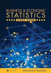 Front cover of Business and Economic Statistics Study Guide by Kristofor Paulson