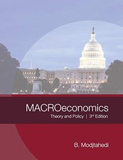 Cover of Macroeconomics 3rd Edition by Bagher Modjtahedi