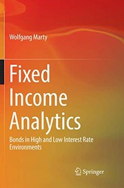 Cover of Fixed Income Analytics by Wolfgang Marty