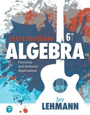 Cover of Intermediate algebra by Jay Lehmann
