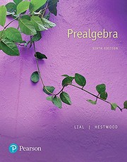 Cover of Prealgebra by Margaret L. Lial