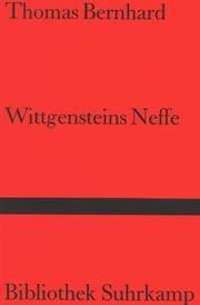 Cover of Wittgensteins Neffe by Thomas Bernhard
