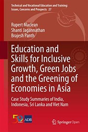 Cover of Education and Skills for Inclusive Growth, Green Jobs and the Greening of Economies in Asia by Rupert Maclean