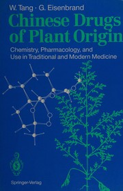 Front cover of Chinese drugs of plant origin by Tang, W.