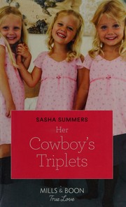 Front cover of HER COWBOY'S TRIPLETS by SASHA SUMMERS