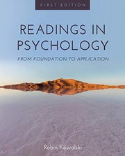 Front cover of Readings in Psychology by Robin Kowalski