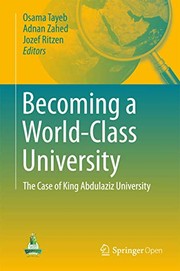 Cover of Becoming a World-Class University by Osama Tayeb