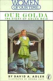 Front cover of Our Golda, the story of Golda Meir by David A. Adler