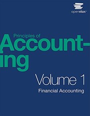 Front cover of Principles of Accounting Volume 1 - Financial Accounting by OpenStax