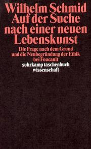 Front cover of Auf der Suche nach einer neuen Lebenskunst by Wilhelm Schmid