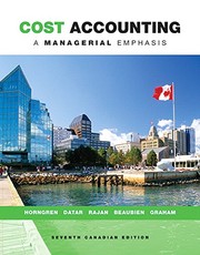 Cover of Cost Accounting by Charles T. Horngren