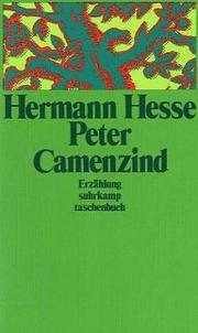 Cover of Peter Camenzind by Hermann Hesse
